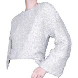Zara Beige Fuzzy Sweater